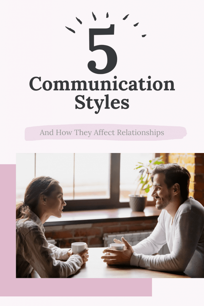 Pinterest graphic linking to couple talking and needing to work on their communication with a Naperville relationship therapist.